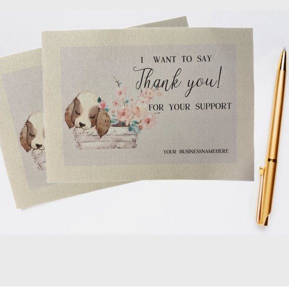 100 puppy Face Cards , doggy Thank You Cards - Picture 3 of 8